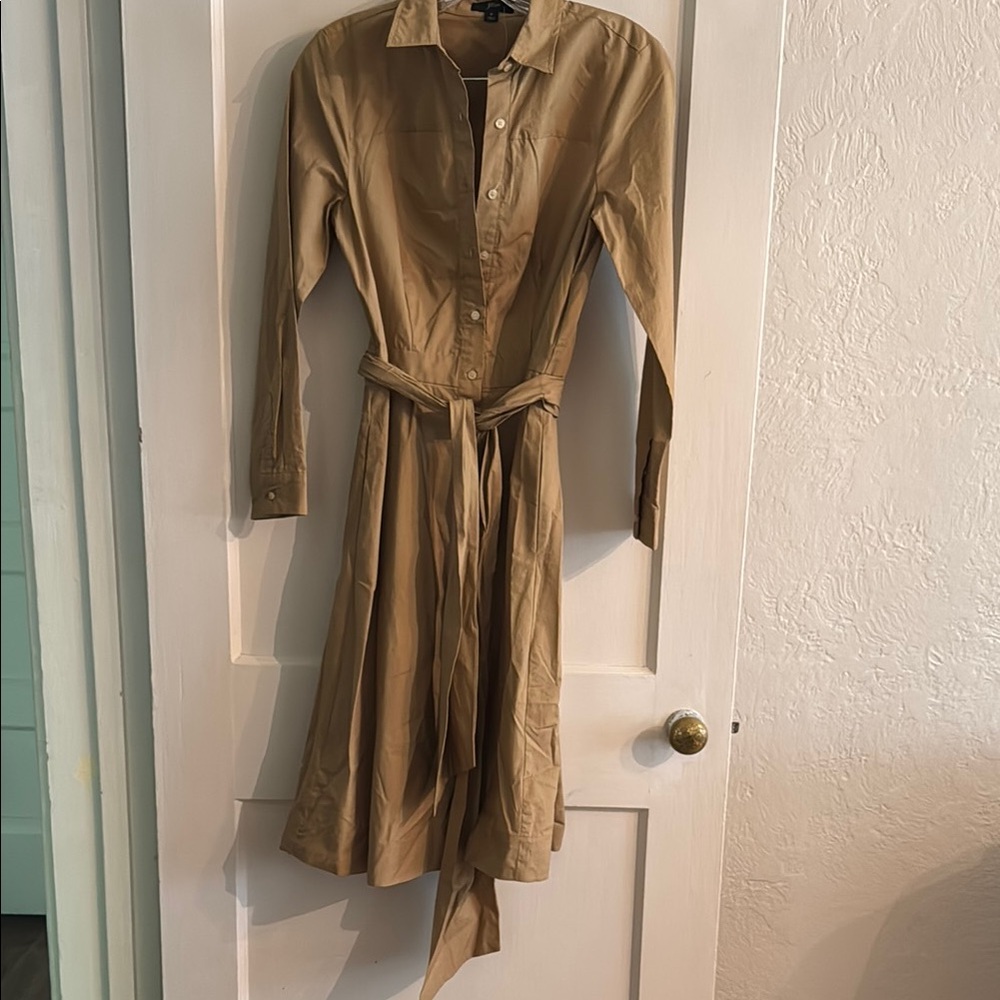 J Crew Tan Shirt Dress
